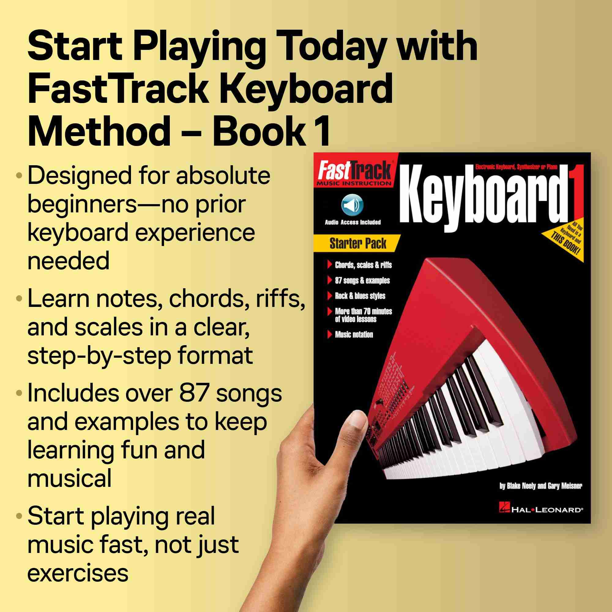 Hal Leonard FastTrack Keyboard Method Book 1 with Online Audio 6