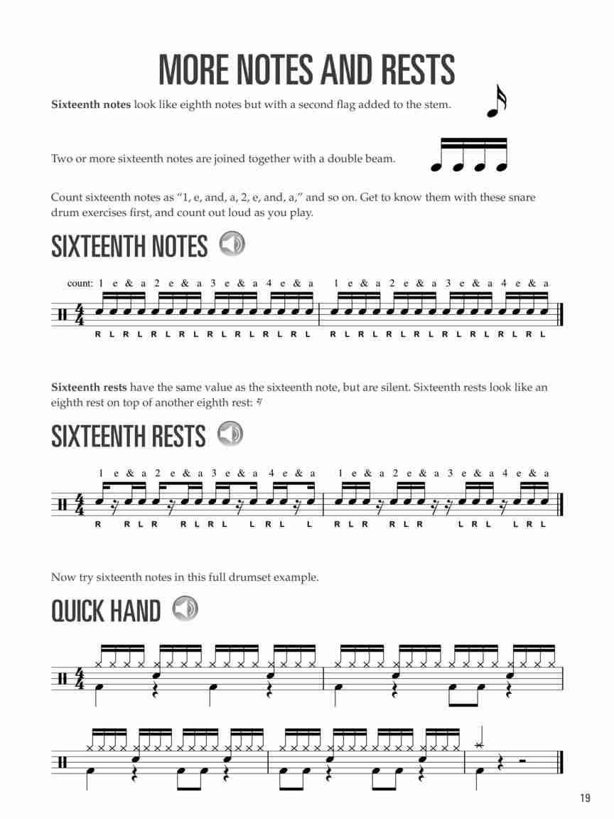 Hal Leonard Drums for Kids Beginner Drum Method Book with Online Audio 6