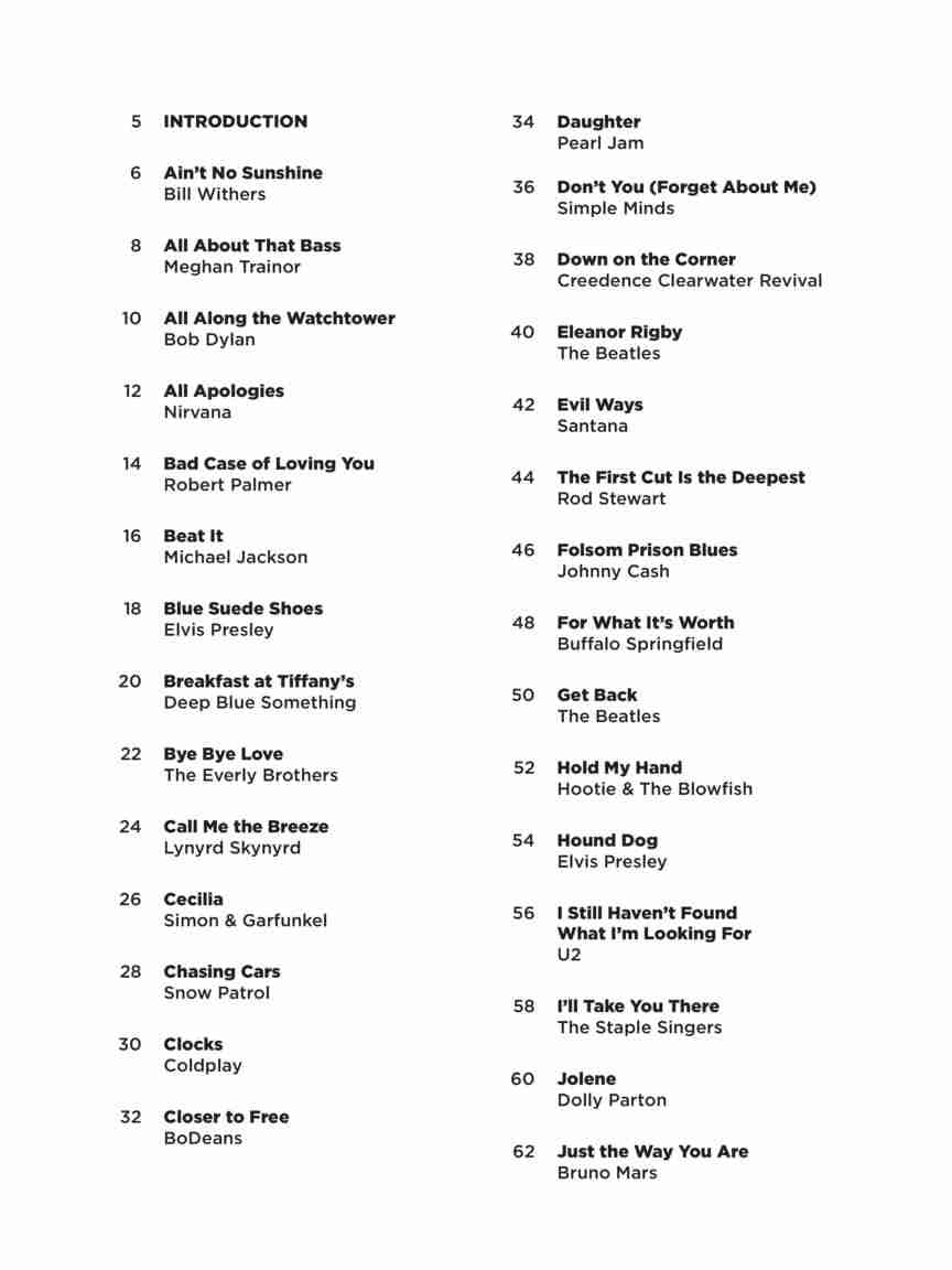 Hal Leonard كتاب أغاني الثلاثة كوردات فائق السهولة للبيانو 3