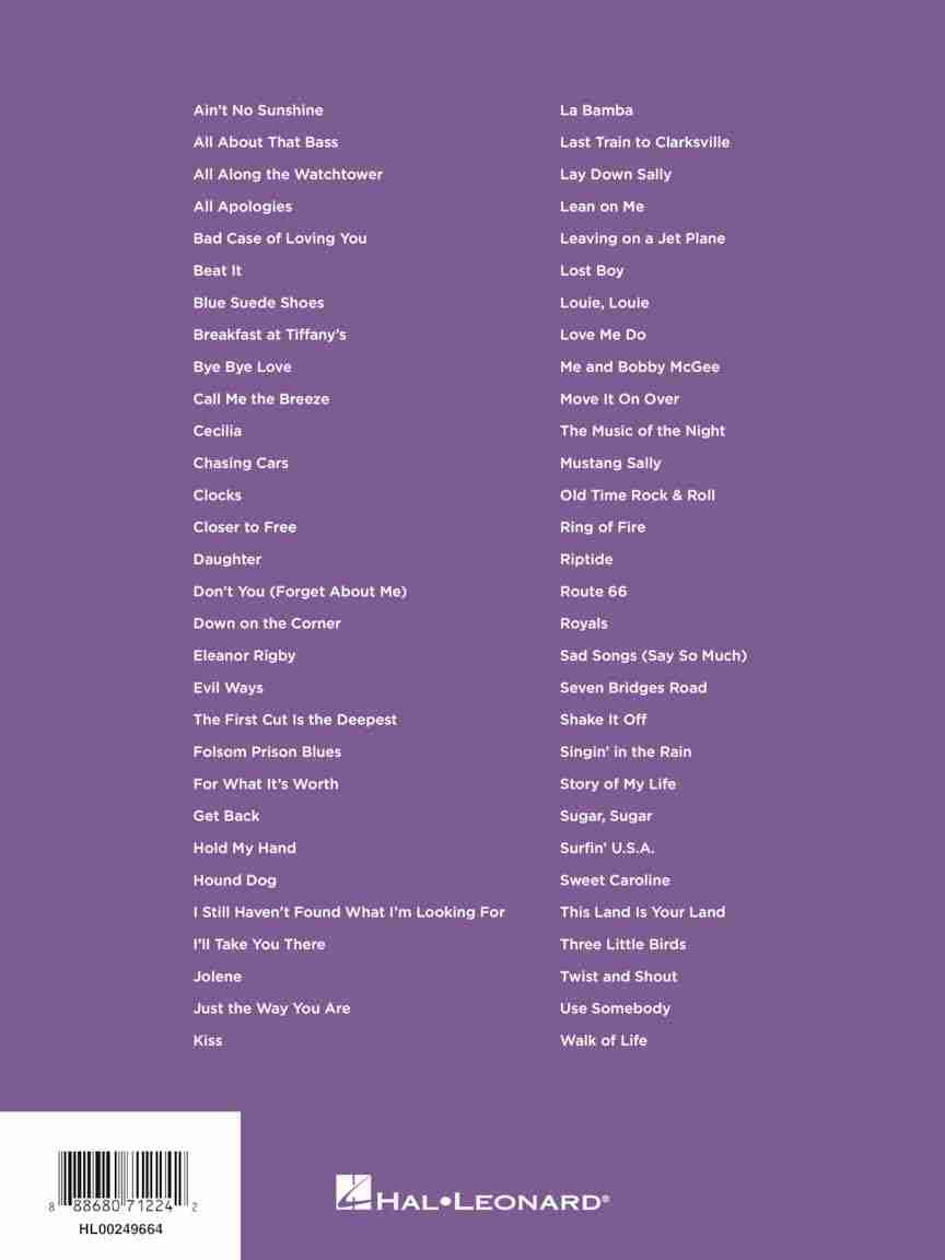 Hal Leonard كتاب أغاني الثلاثة كوردات فائق السهولة للبيانو 2