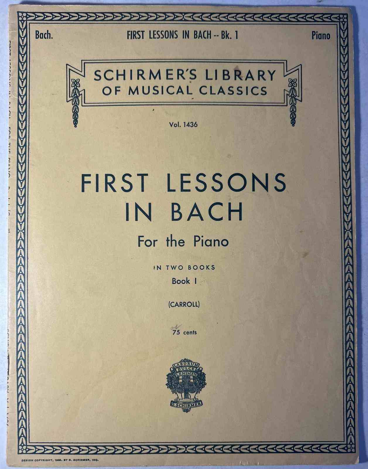 Hal Leonard First Lessons in Bach - Book 1 (Schirmer Library of Classics Vol. 1436) Piano Sheet Music 2