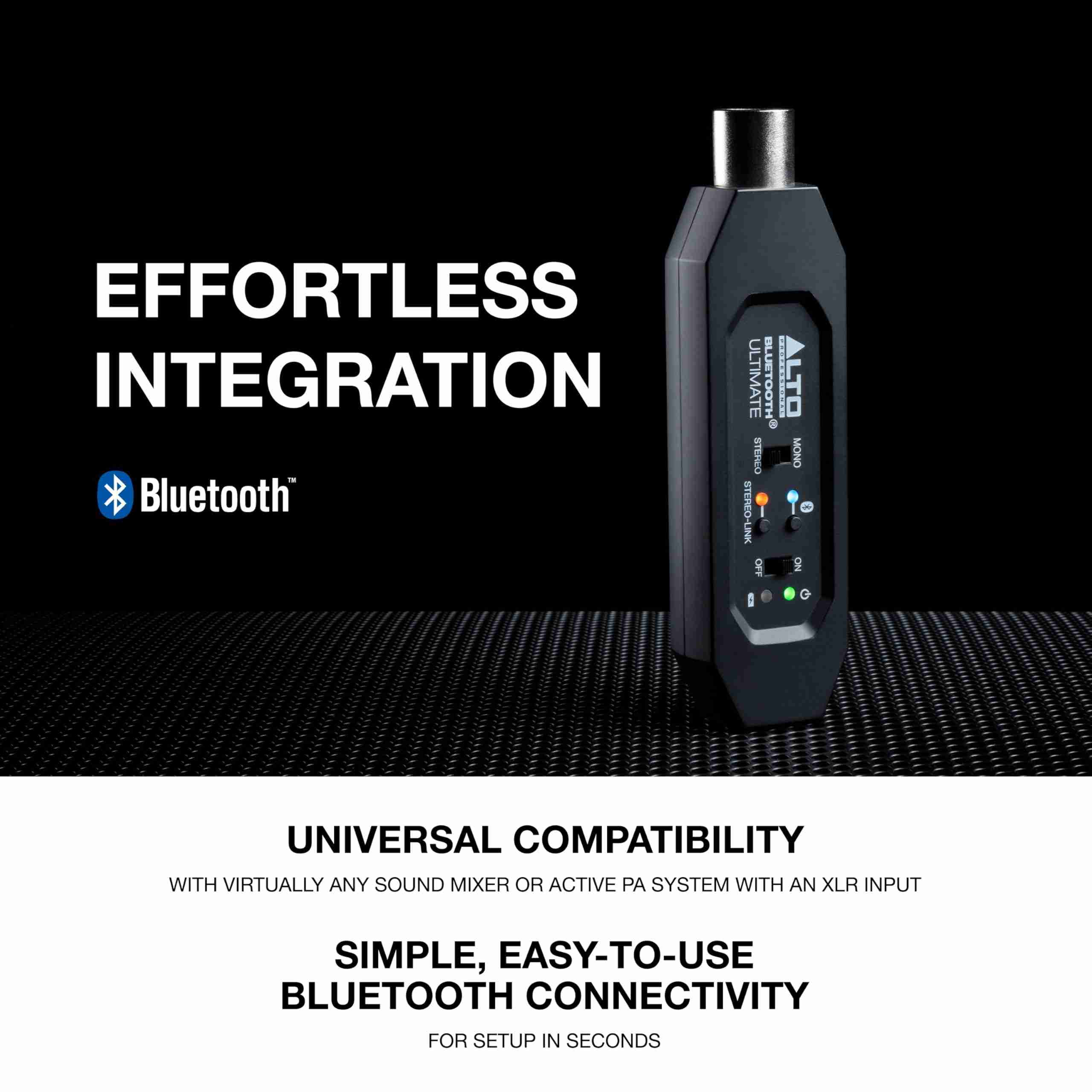 Unistar BR-1 مستقبل صوت Bluetooth بمخرج XLR مع بطارية قابلة لإعادة الشحن وكابل USB 2