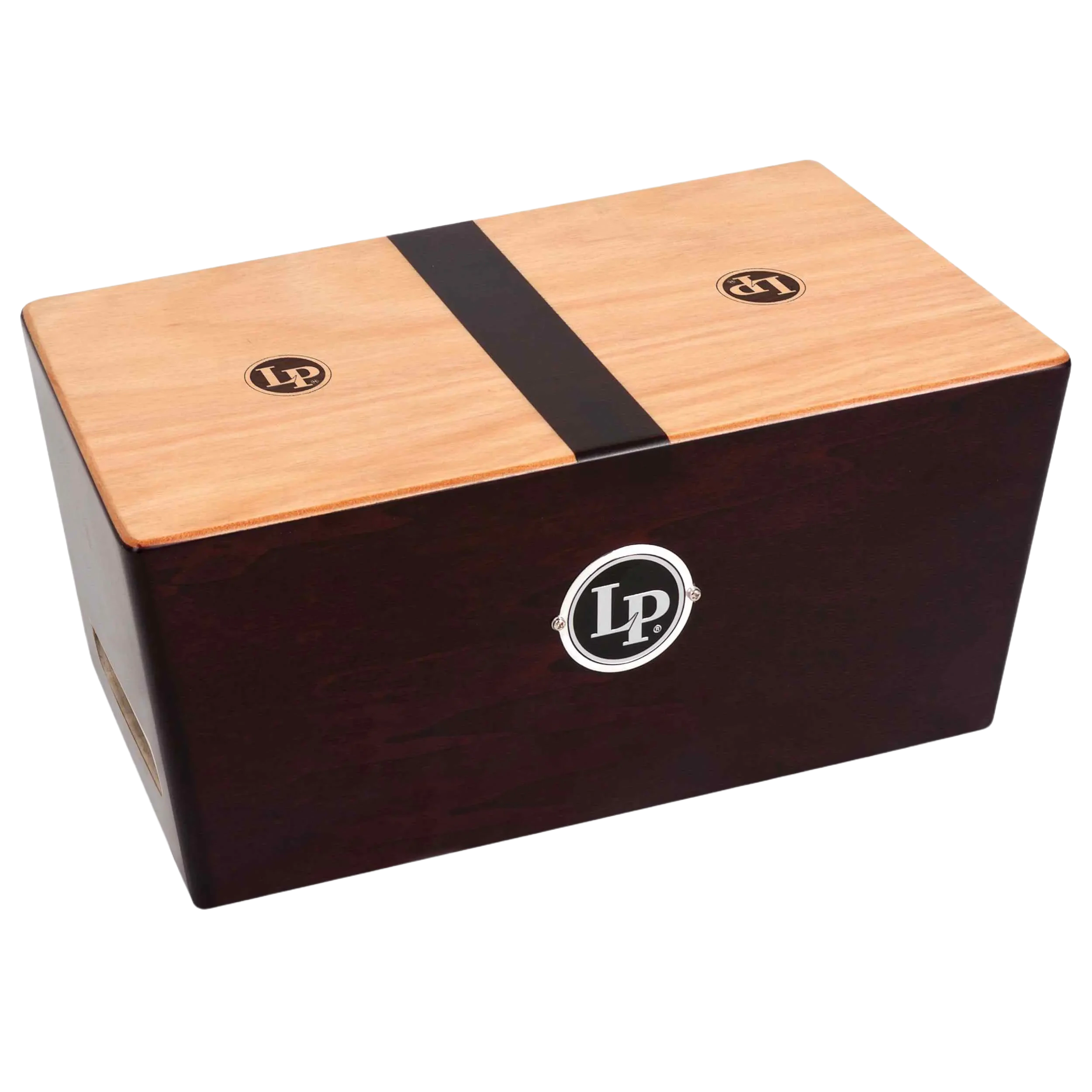 LP 1429 Bongo Cajon, Natural Wood Finish with Included Bag