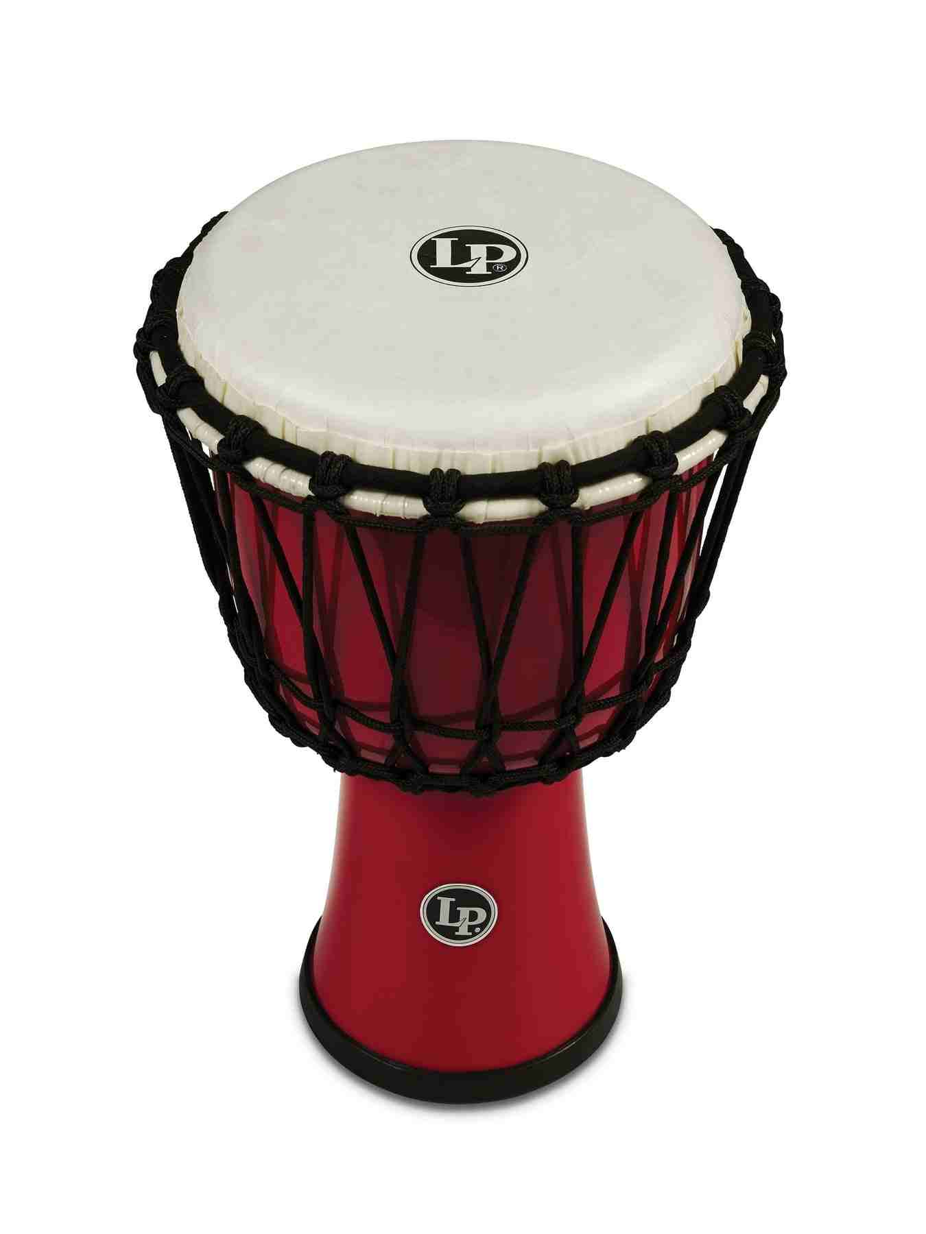 LP LP1607 Circle Djembe, 7-Inch Rope Tuned, Red with Perfect-Pitch Head 3