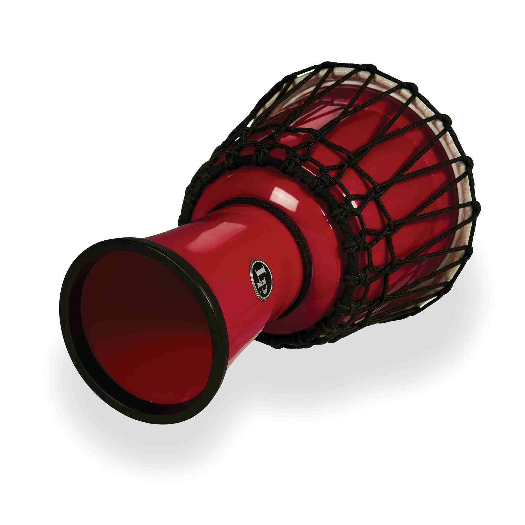 LP LP1607 Circle Djembe, 7-Inch Rope Tuned, Red with Perfect-Pitch Head 2