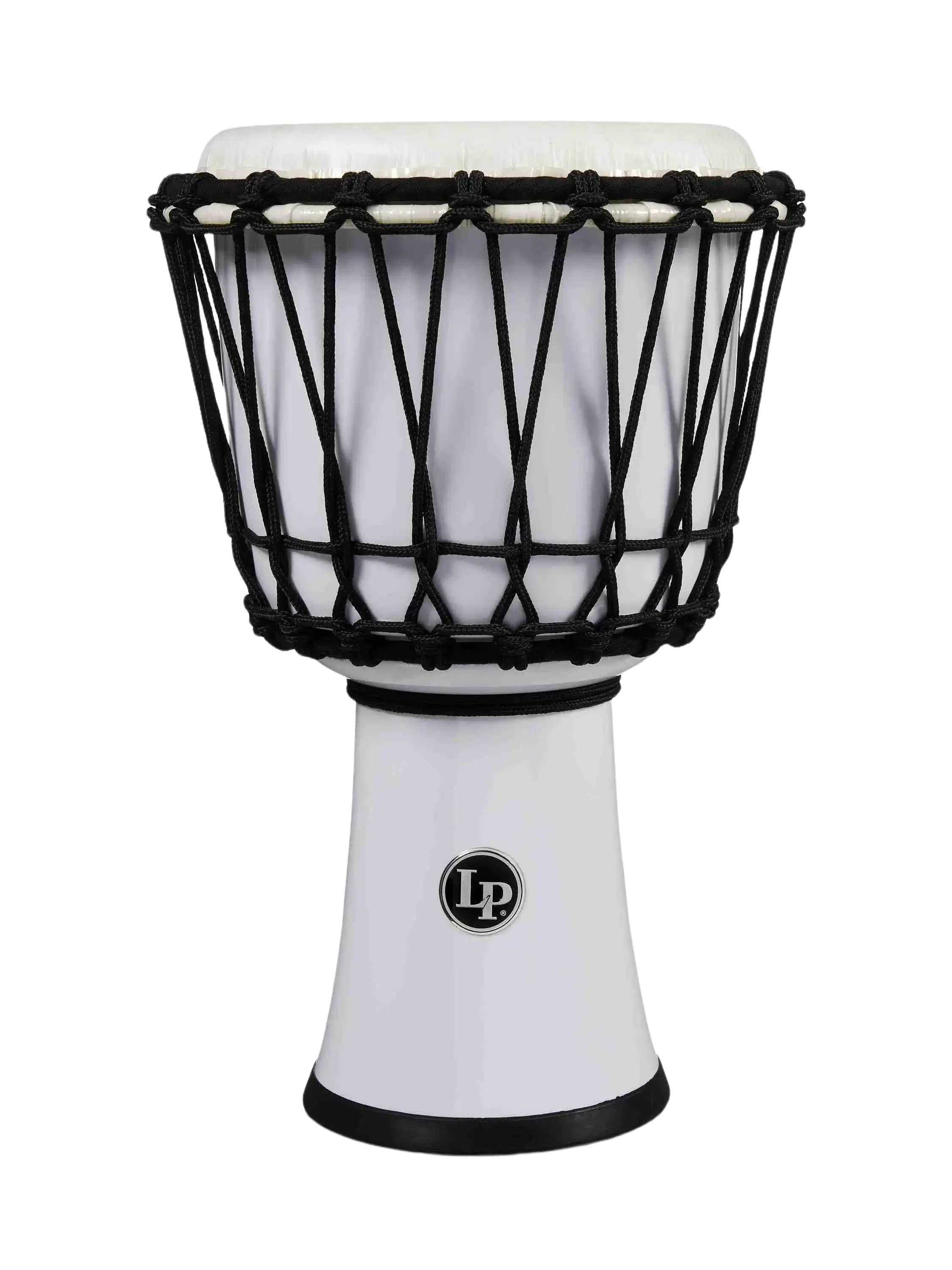 LP LP1607 Circle Djembe, 7-Inch, Rope Tuned, White Finish