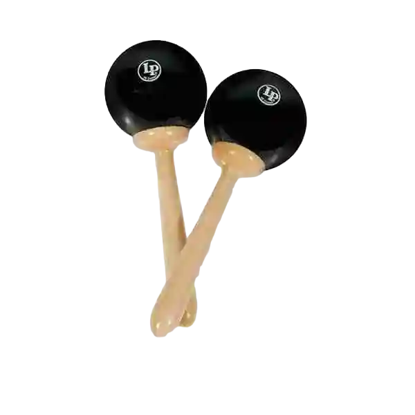 LP LP389 Fiber Maracas, Matched Pair, Black