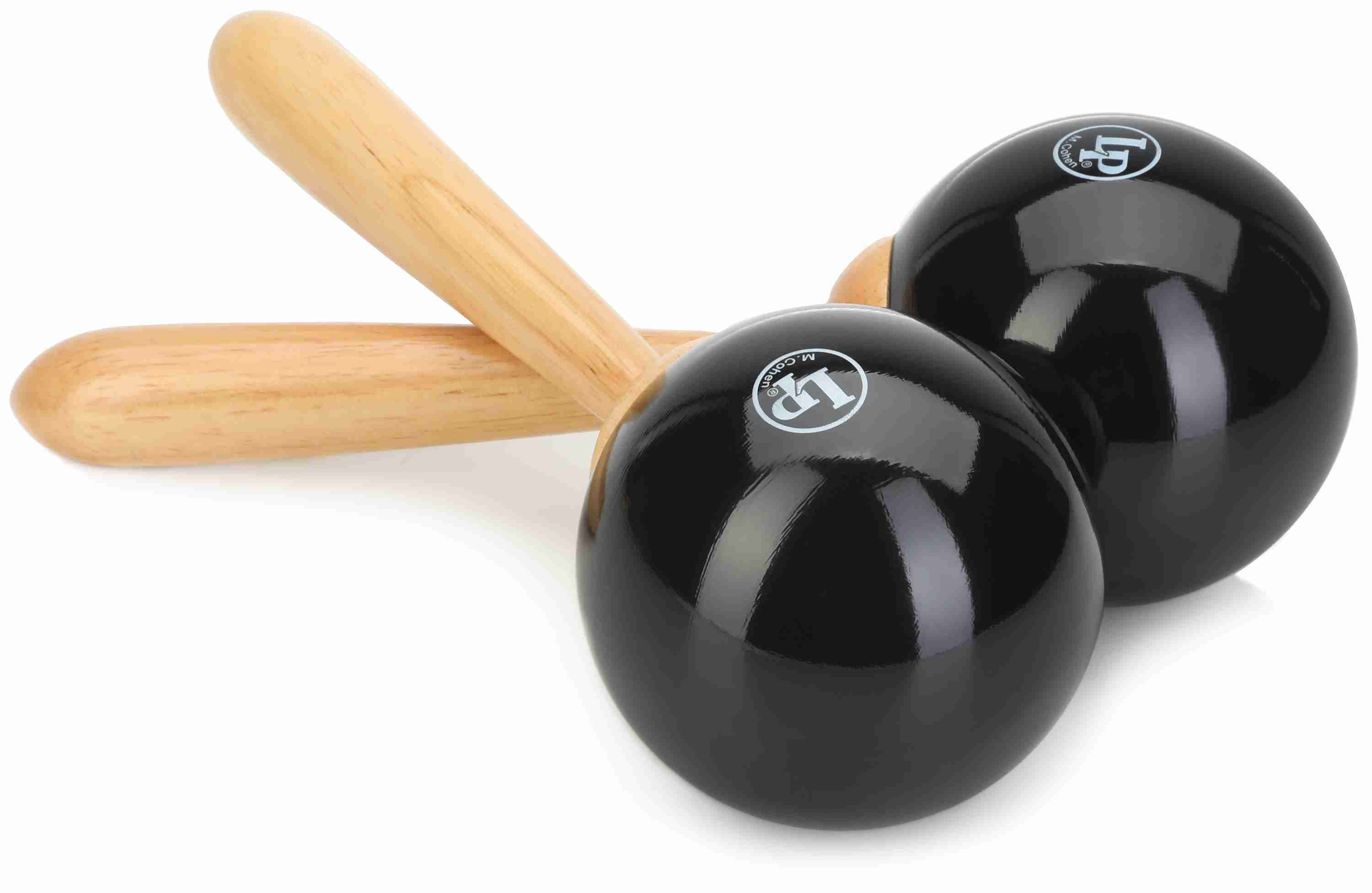 LP LP389 Fiber Maracas, Matched Pair, Black 3
