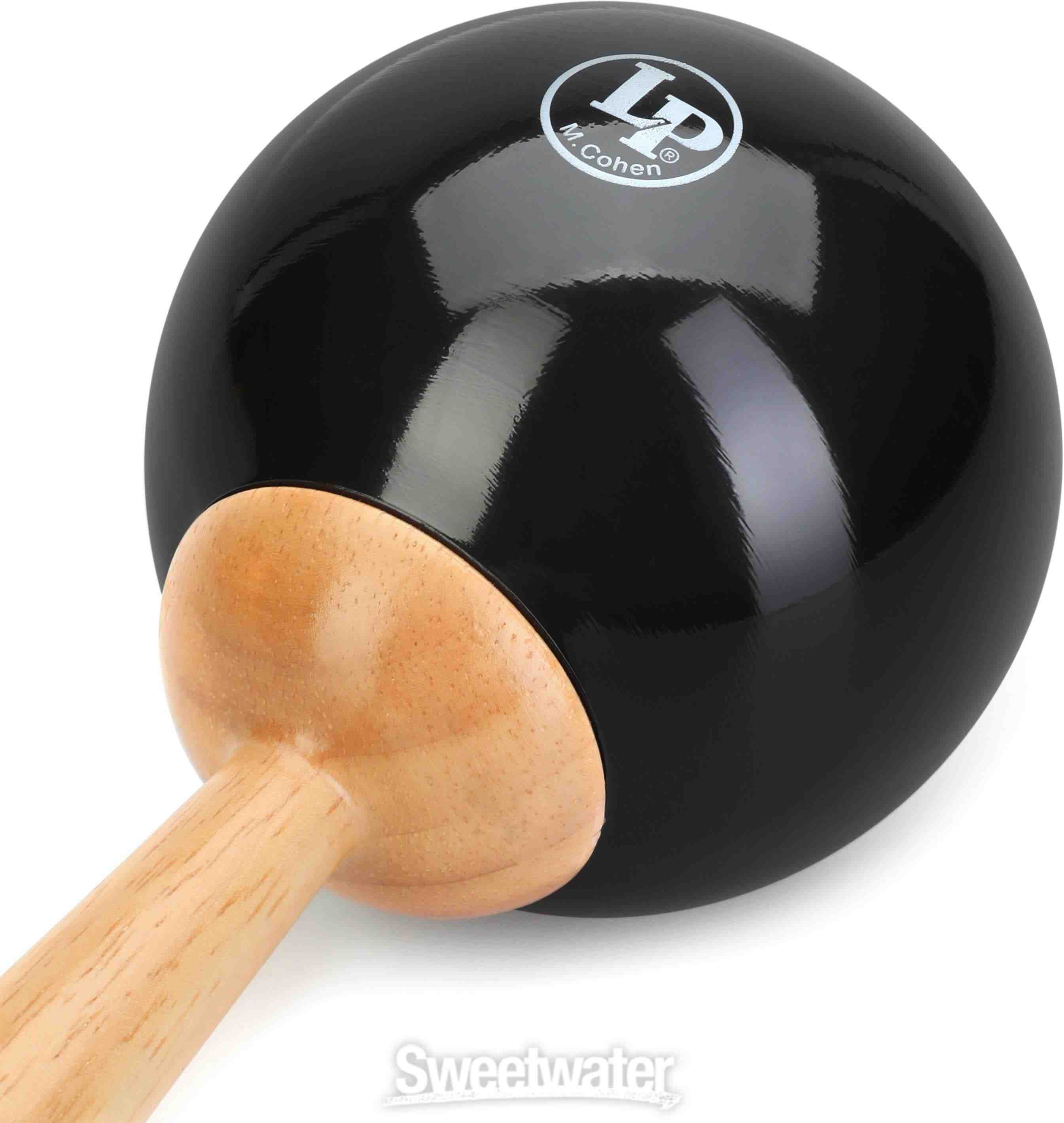 LP LP389 Fiber Maracas, Matched Pair, Black 5
