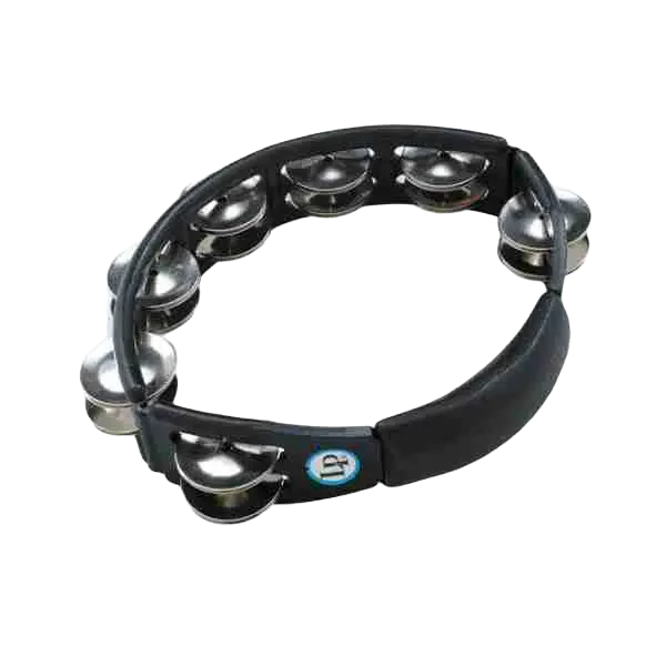 LP LP150 Cyclops Handheld Tambourine with Steel Jingles, Black