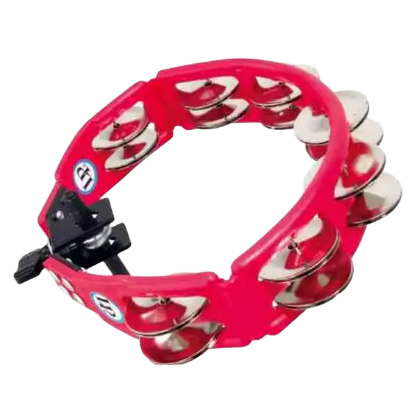 LP Cyclops Mounted Tambourine, Red, Steel Jingles (LP161)