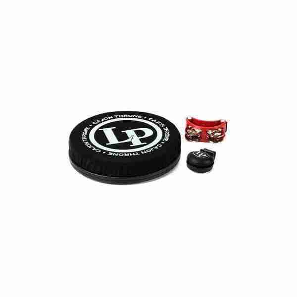 Latin Percussion LP-CP1 Cajon Accessory Pack with Swivel Seat, Foot Tambourine, and Castanet 4