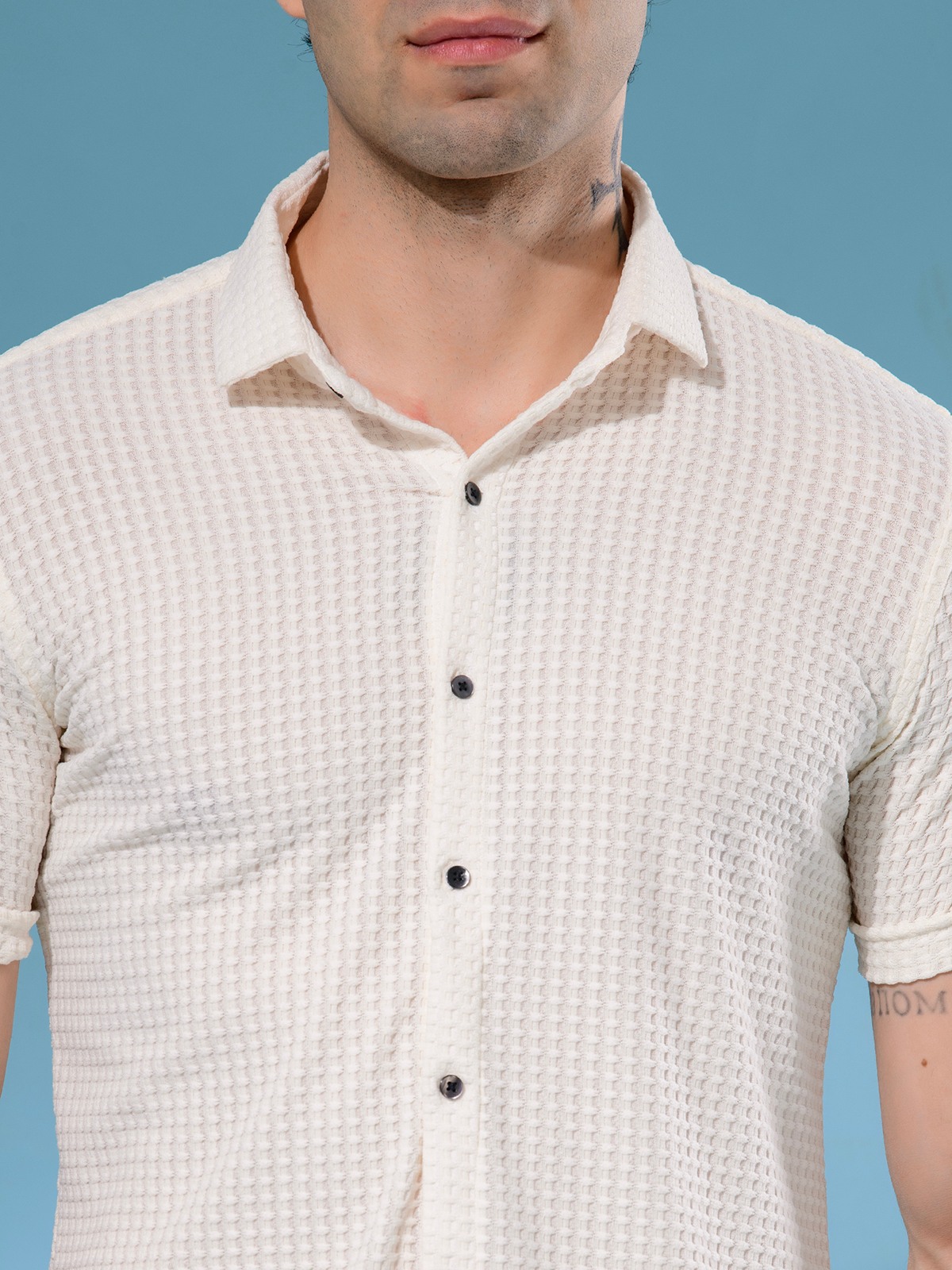 ALBION MENS NEW GARAGE 4 (CREAM) SHIRT