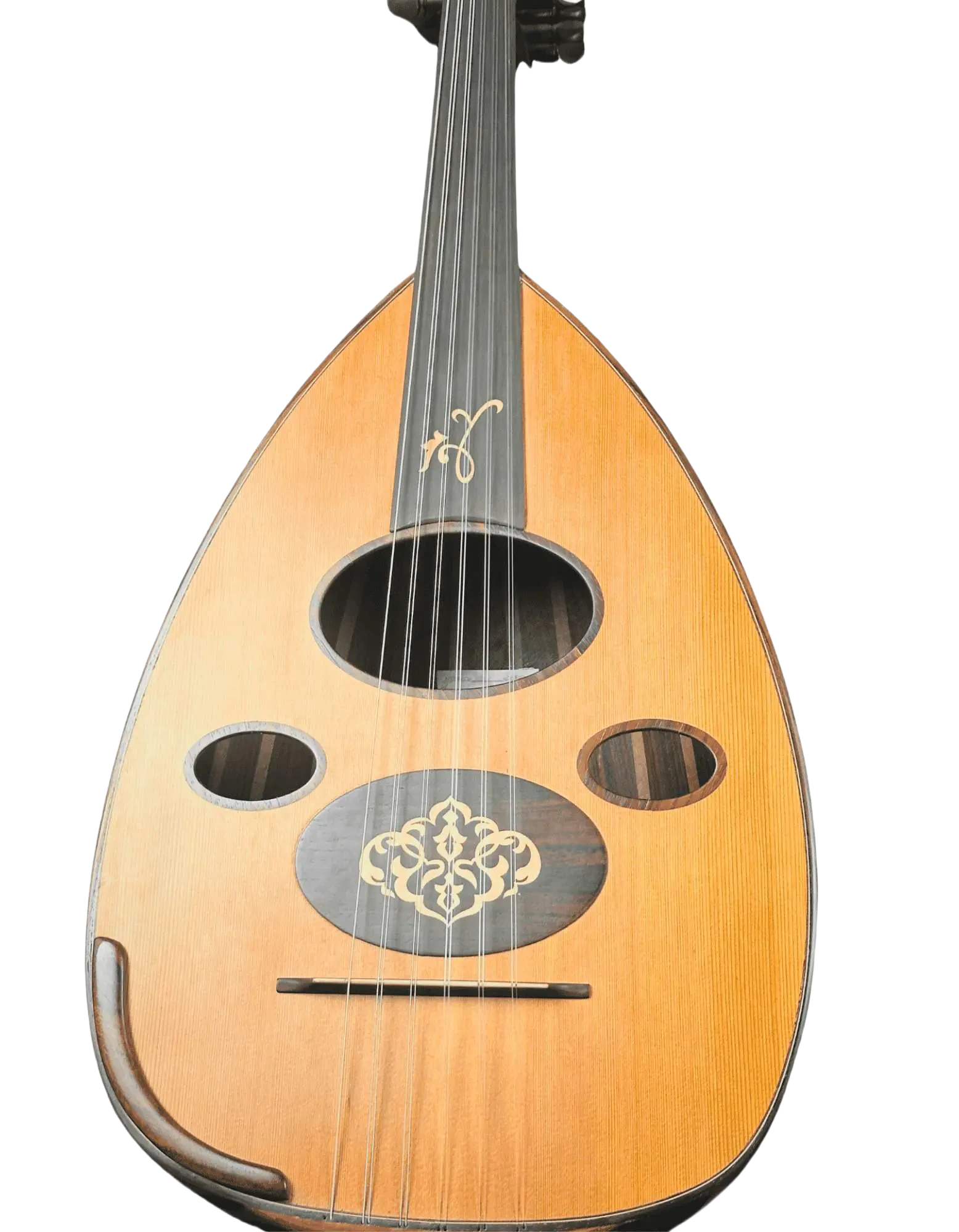 Zeriab Handcrafted 11-String Iraqi Oud with Solid Cedar Top and Walnut Bowl