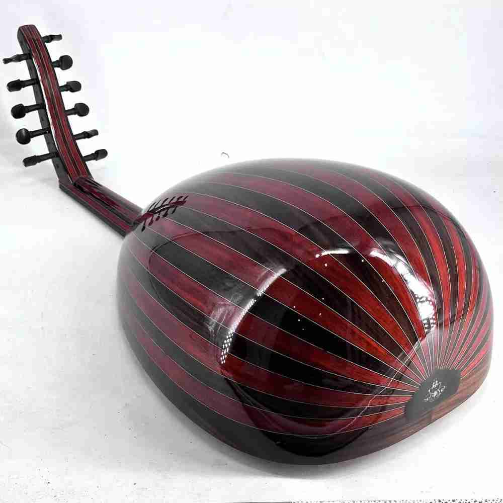 Zeriab Shami C-sh0+ Syrian Style Oud, Handcrafted with Cedar Top and Walnut Bowl 6