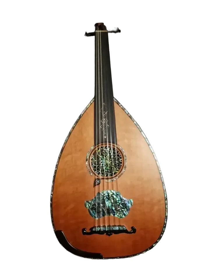 Zeriab Shami C-sh0+ Syrian Style Oud, Handcrafted with Cedar Top and Walnut Bowl 2