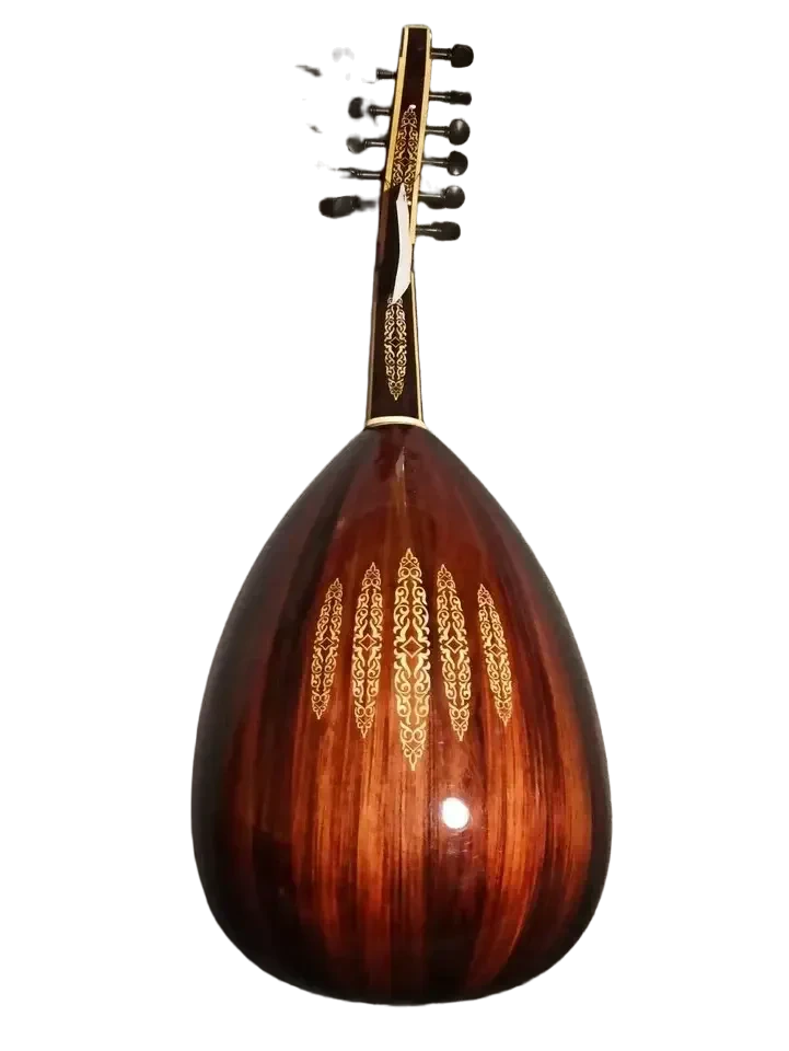 Zeriab Shami C-sh0+ Syrian Style Oud, Handcrafted with Cedar Top and Walnut Bowl 5