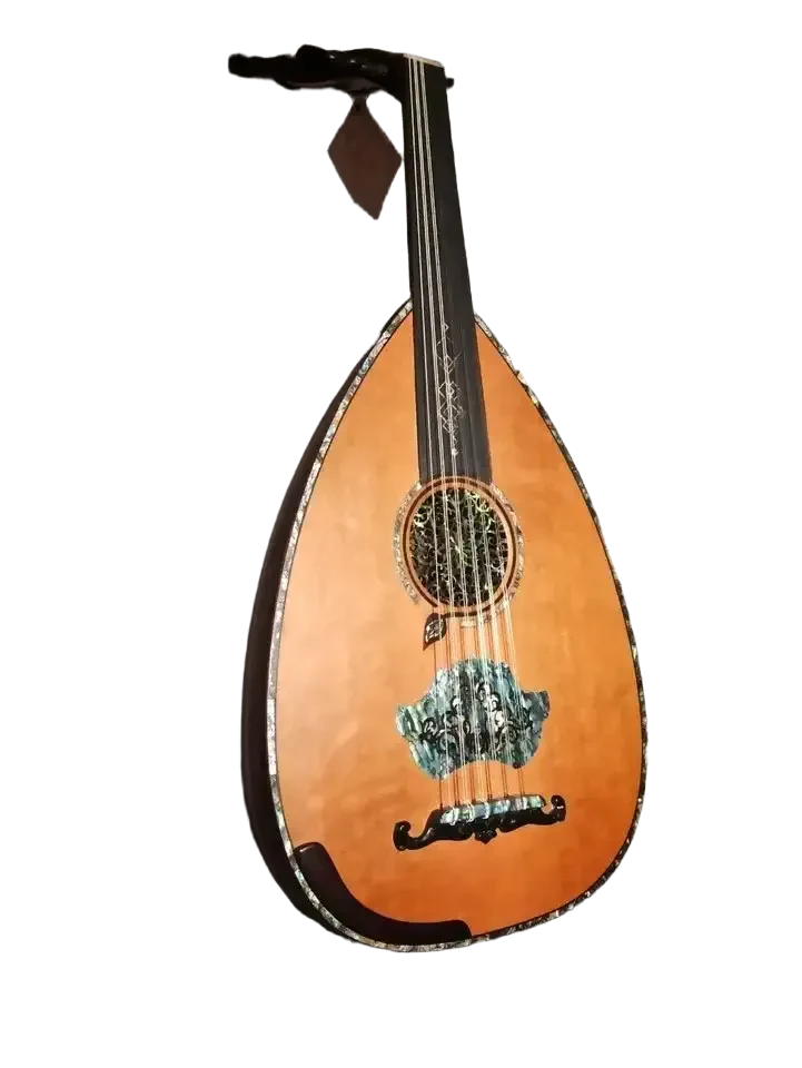 Zeriab Shami C-sh0+ Syrian Style Oud, Handcrafted with Cedar Top and Walnut Bowl 3