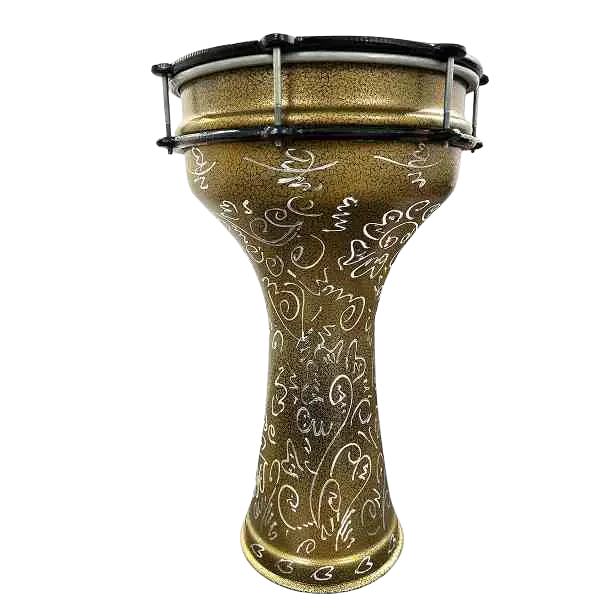 Zeriab D-hb Large Carved Dahoul Professional Aluminum Tabla Drum