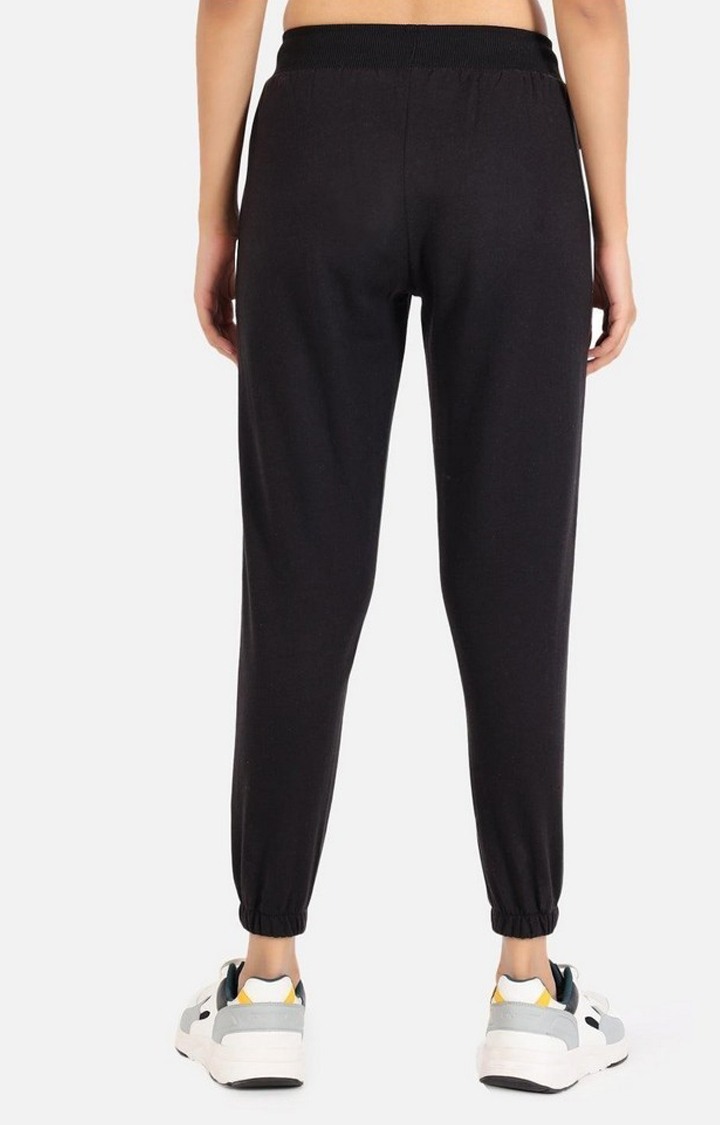 Women's Black Solid Casual Joggers