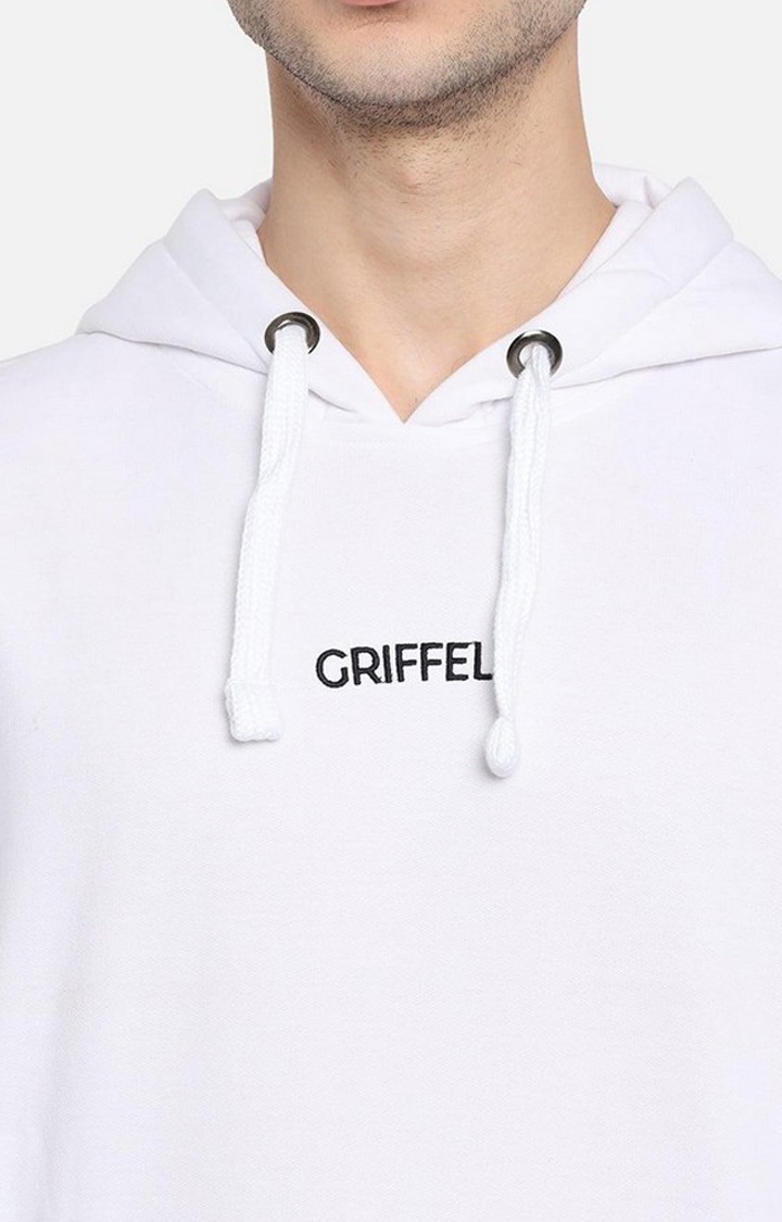 Men's White Solid Tracksuits