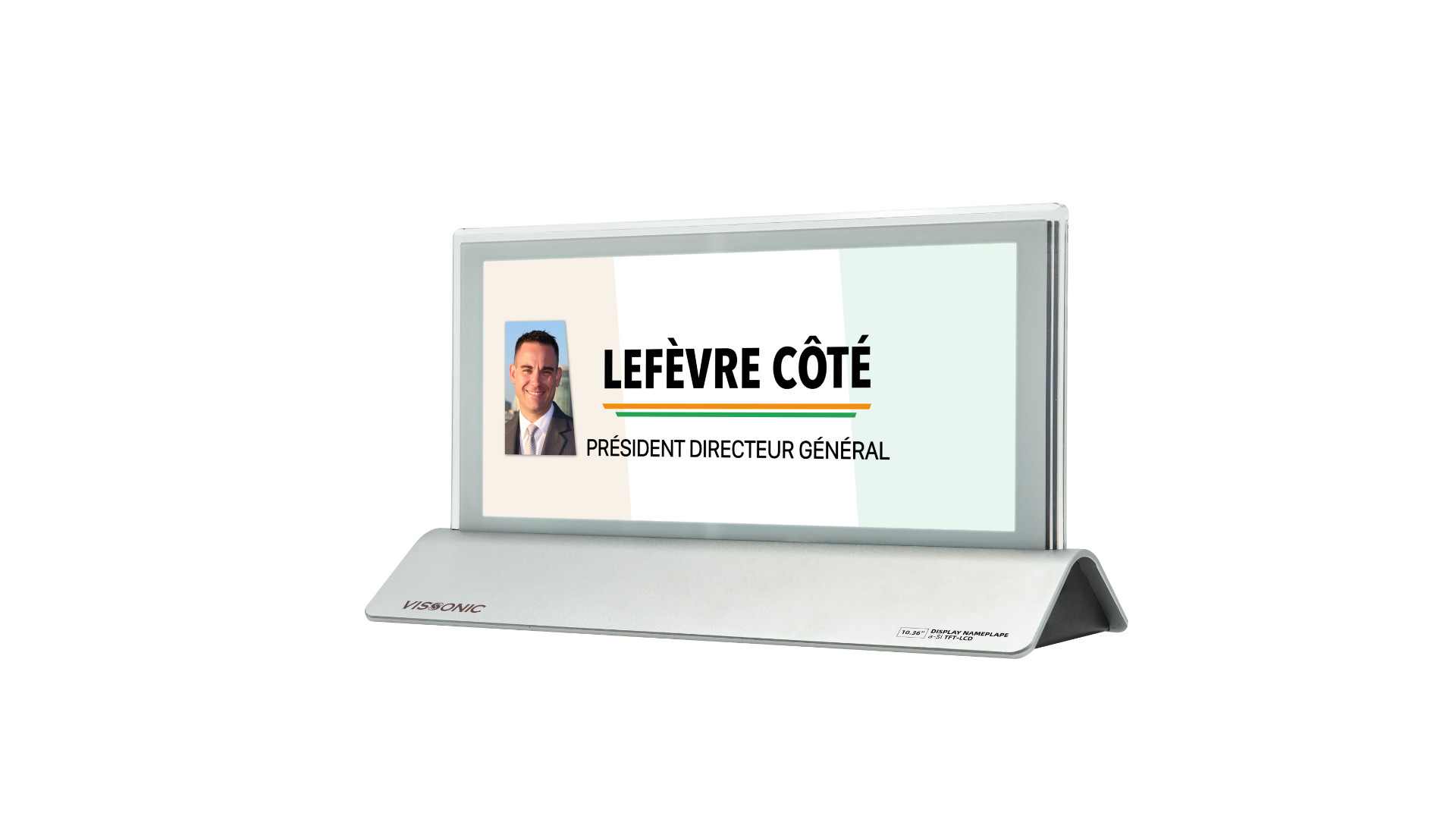 10" Name-Plate Screen System, Black وحدة عرض الشاشة 10 بوصة لقاعات الاجتماعات، اسود 3