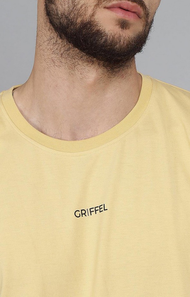 Men's Yellow Solid Co-ords