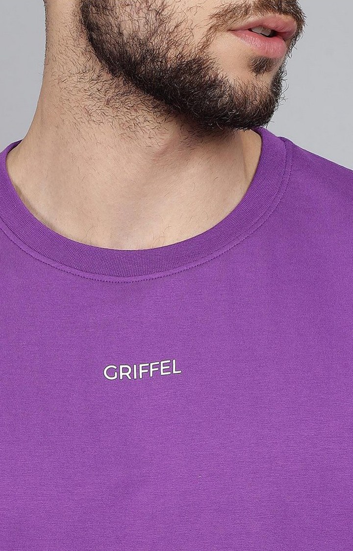 Men's Purple Solid Co-ords