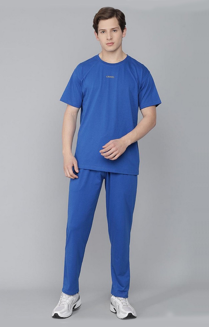 GRIFFEL | Men's Royal Solid Tracksuits