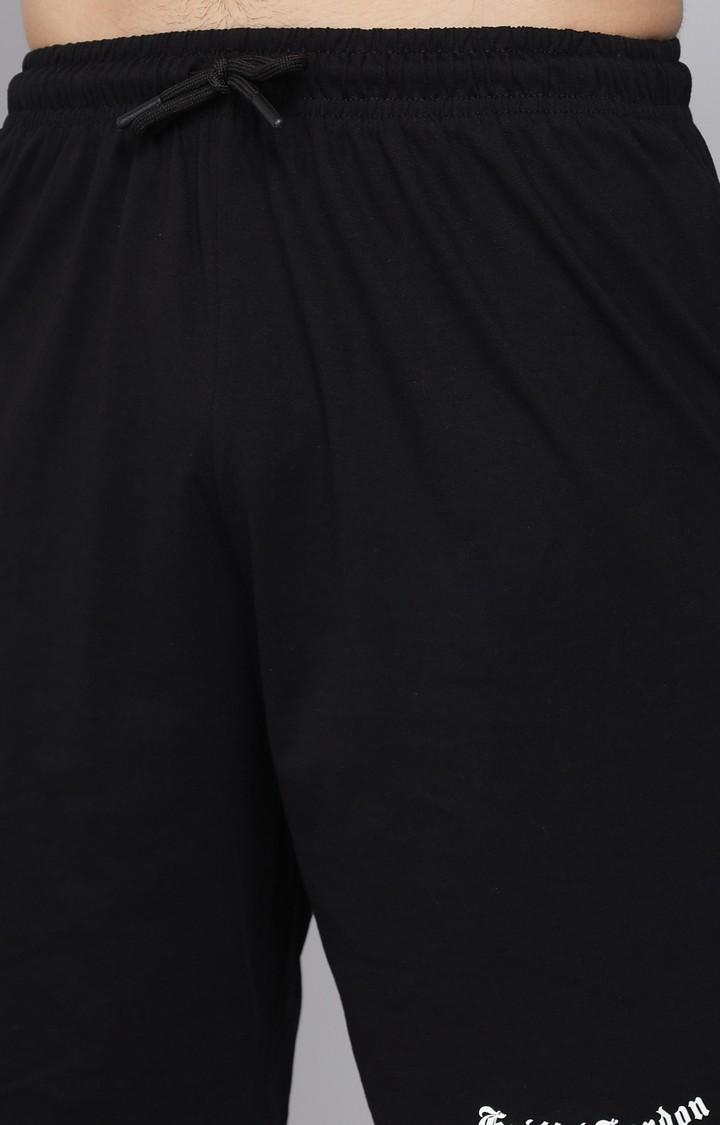 Men's Black Solid Co-ords