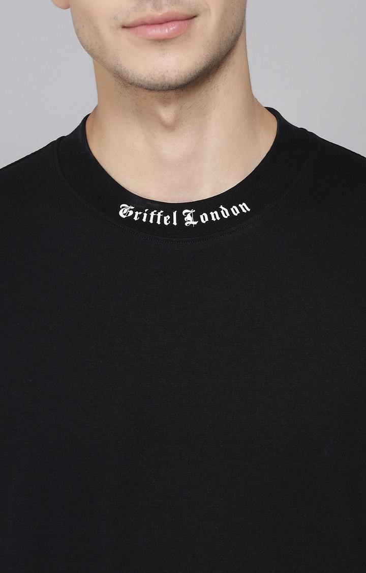 Men's Black Solid Co-ords