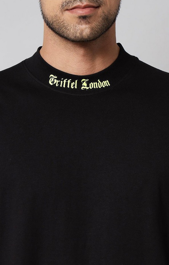 Men's Black Solid Tracksuits