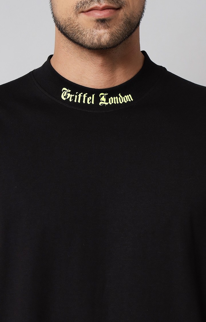 Men's Black Typographic Co-ords