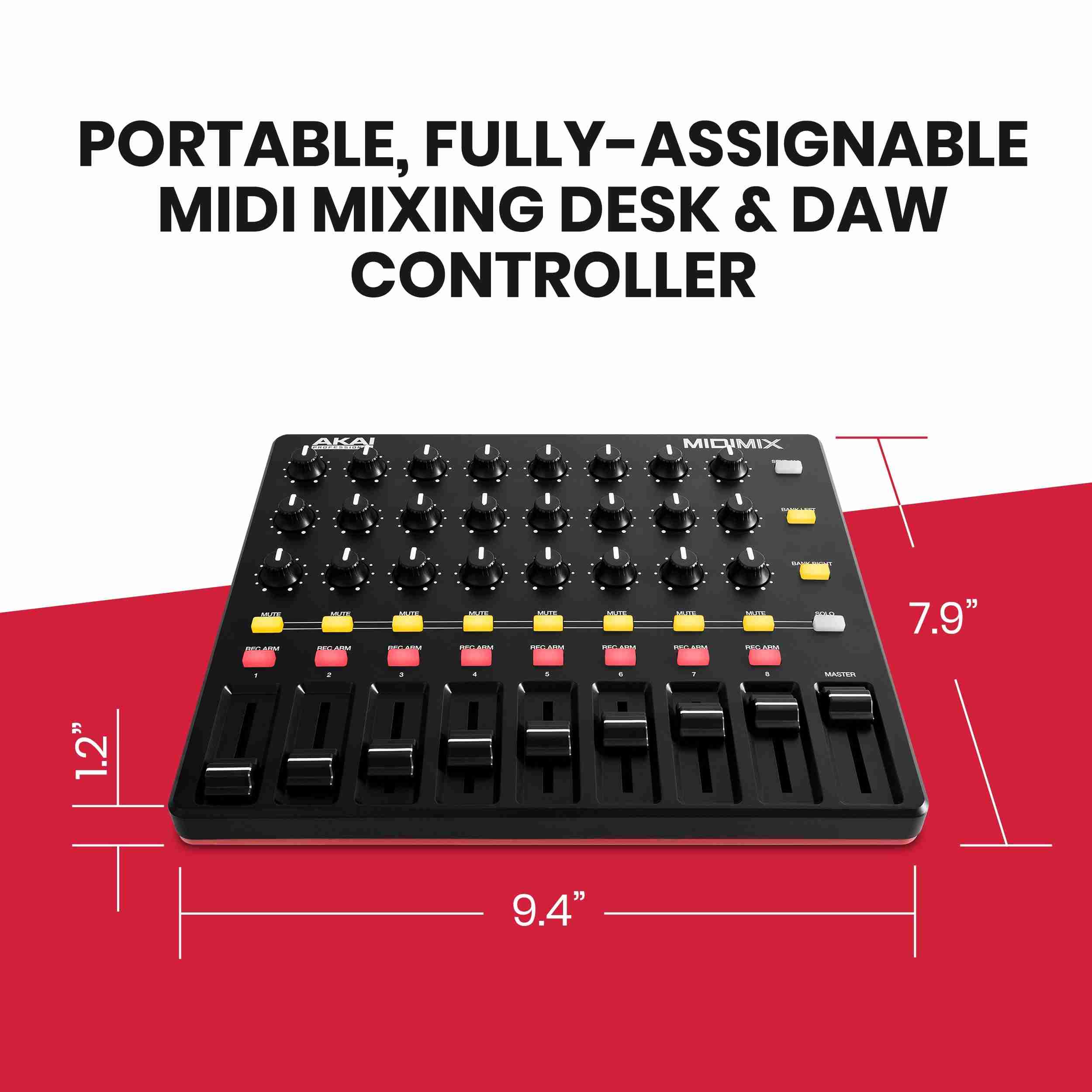 Akai Professional MIDImix Portable USB MIDI Mixer Controller 6