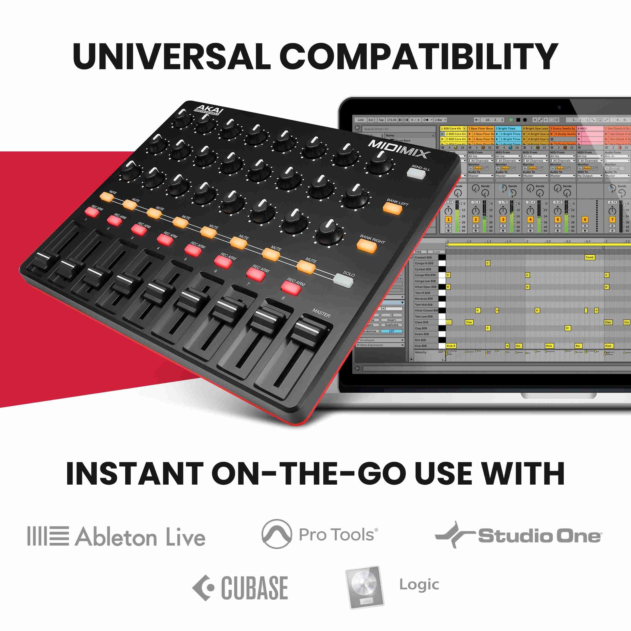 Akai Professional MIDImix Portable USB MIDI Mixer Controller 4