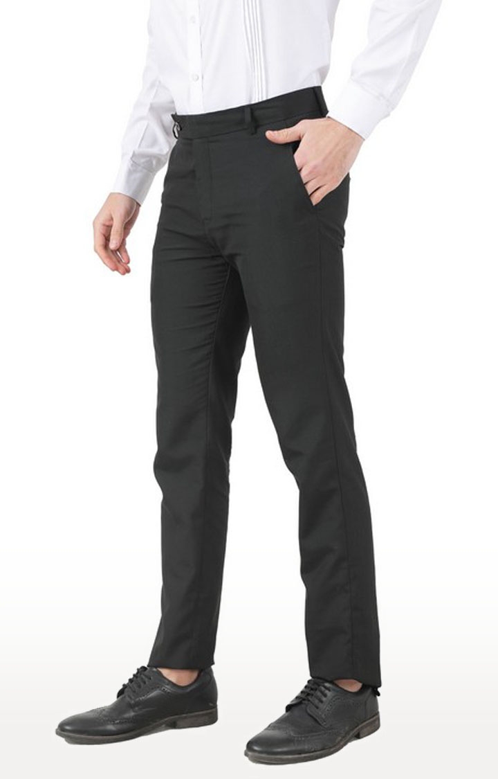 Slim Black Suit Pants | boohooMAN USA