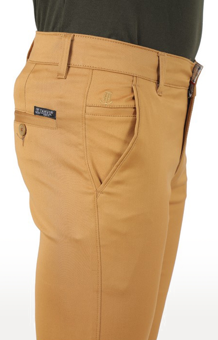 TAHVO | TAHVO Men Brown Trousers 4