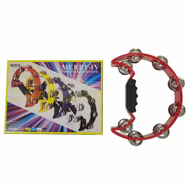 Yorx MT4-RD Single Row Cutaway Tambourine – Professional Sound & Sleek Design 4