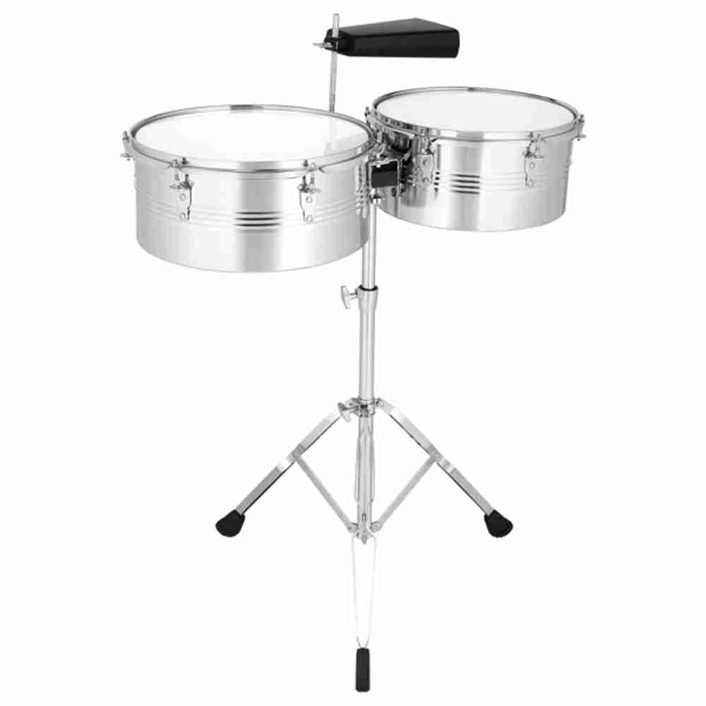 TS-01W 13"-14" Timbales with 7" Metal Cowbell 3