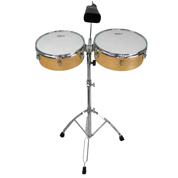 TS-01W 13"-14" Timbales with 7" Metal Cowbell