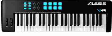 لوحة مفاتيح Alesis V49 MKII ذات 49 مفتاحًا بتقنية MIDI عبر منفذ USB 3