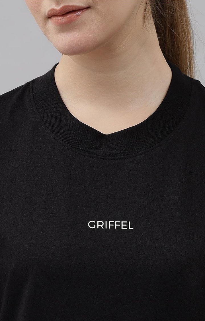 Women's Black Solid Co-ords