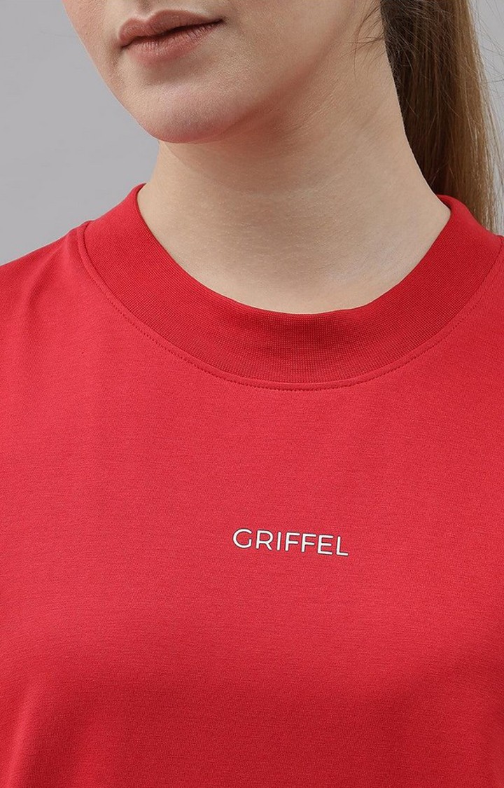 Women's Red Solid Co-ords
