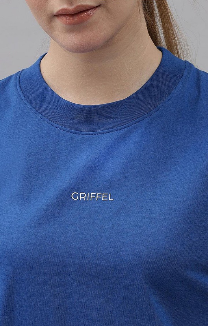Women's Royal Blue Solid Co-ords