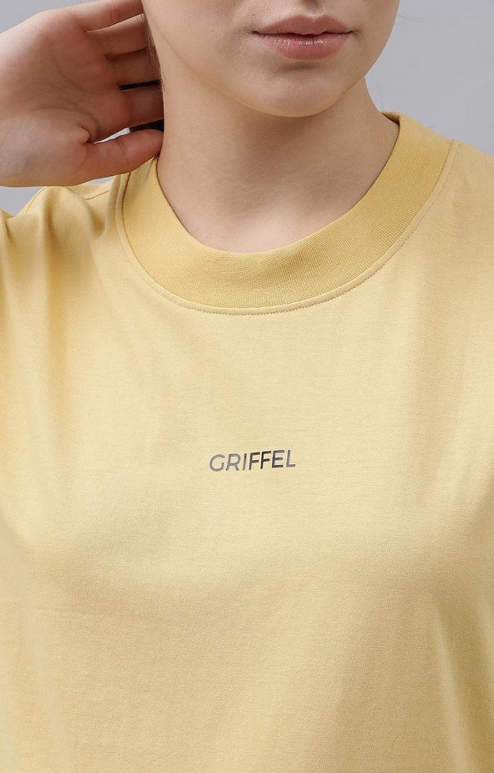 Women's Light Yellow Solid Tracksuits