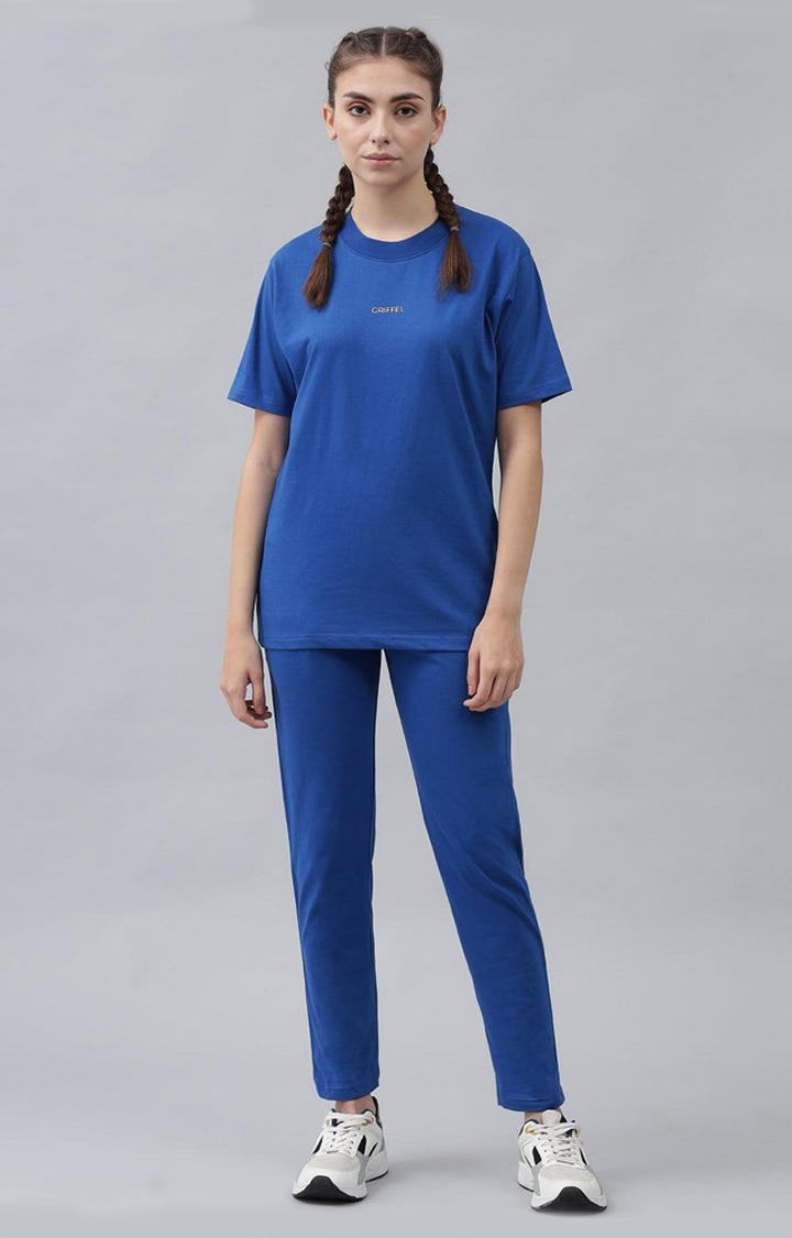 Women's Royal Solid Tracksuits
