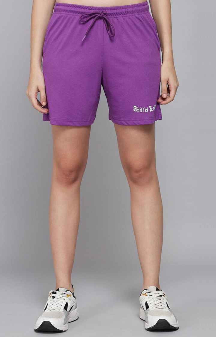 Women's Purple Solid Co-ords