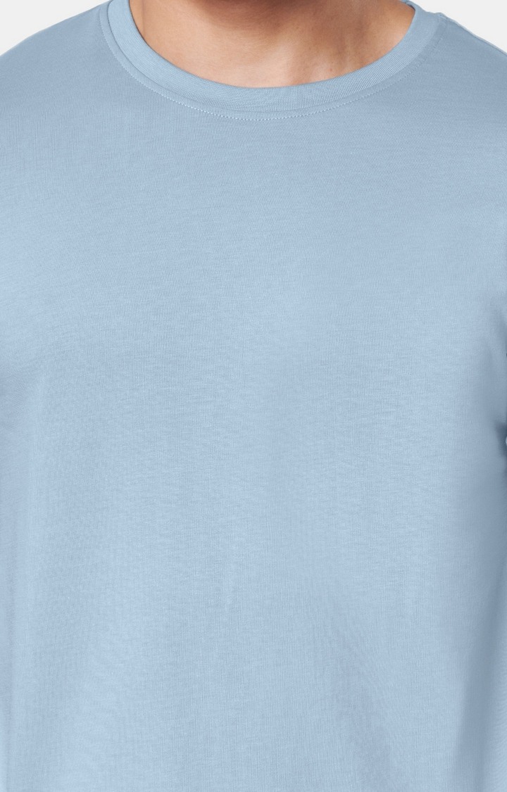 Men's Solids Powder Blue T-Shirts