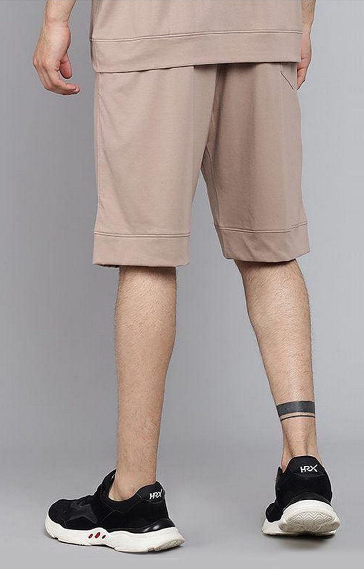 Men's Brown Solid Shorts
