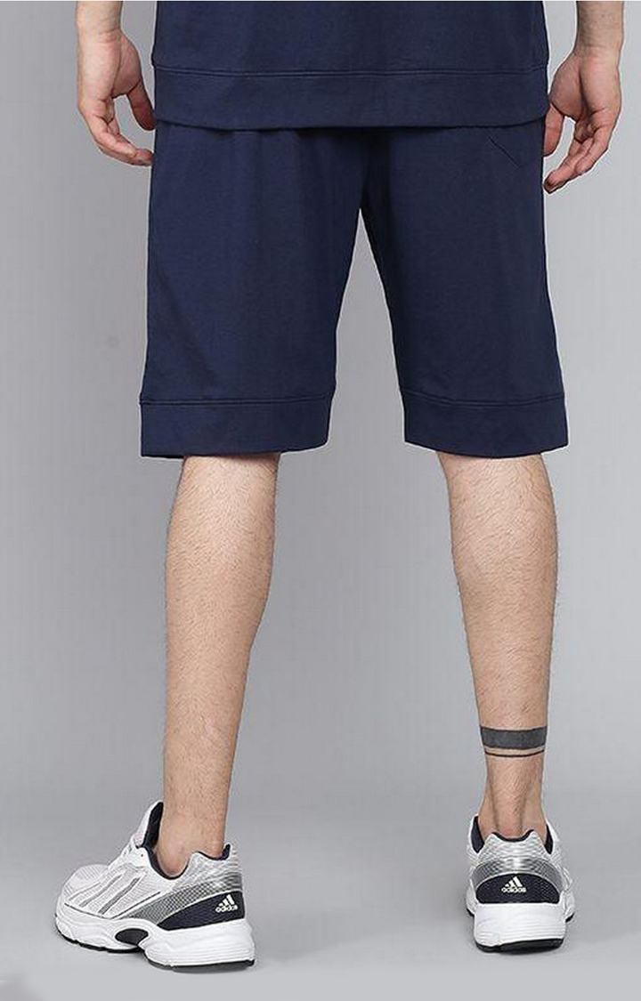 Men's Navy Solid Shorts